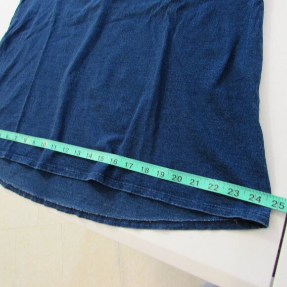 J Jill PureJill Indigo Cotton Elliptical Tee - Capecod Wash - Small - Picture 11 of 13